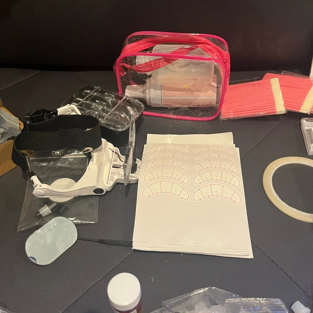 Eyelash Extension Tools Bundle – Tweezers, Brushes & Accessories Lot